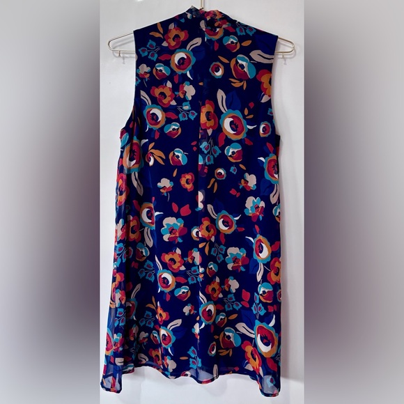 As U Wish| Navy Floral Mini Dress - Picture 3 of 5